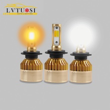 LVTUSI 2PCS H7 LED H4 2PCS 3000K 6000K 12V H1 H11 H8 H9 9005 Ca Headlight H3 H27 880 881 9006 Auto Light Bulb Turbo  CH 2024 - buy cheap