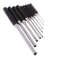 Nova marca 9 pçs kit de ferramentas de remoção de aço rolo pino perfurador conjunto com bolsa de armazenamento 2024 - compre barato
