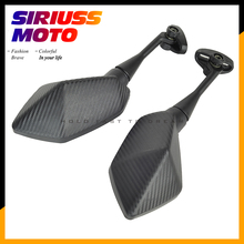 Espelho da motocicleta de corrida moto esporte bicicleta espelhos retrovisores caso para kawasaki ninja 250 300 500 r zx6r zx9r zx10r zx14r 2024 - compre barato