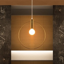 Room Lighting Simple Circular Pendant Light Creative Bar Lamp For Restaurant Home Living Room Bedroom Fashion Dining 2024 - buy cheap
