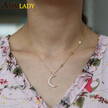 Ожерелье женское круглое с кулоном из фианита 2024 - купить недорого