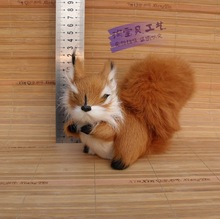 cute simulation Squirrel toy polyethylene & furs yellow Squirrel doll gift about 15x8x12cm 1199 2024 - buy cheap