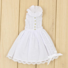 Roupas para blyth boneca um pedaço de renda colarinho vestido branco para o terno simples e elegante para 1/6 bjd gelado dbs 2024 - compre barato