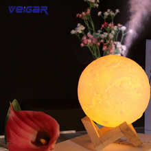 High Quality 880ML Ultrasonic Air Moon USB Humidifier Aroma Essential Oil Diffuser for Home USB Fogger Mist Maker with LED Lamp 2024 - buy cheap