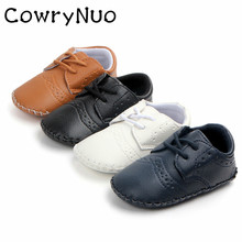 Handmade Soft Sole Boy First Walkers Toddler Shoes Baby Leather Shoes 2024 - buy cheap