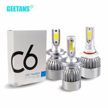 Geetans H4 H7 LED H3 H11 H1 9005 HB3 H8 H9 9006 Car light Bulbs Auto Lamp LED Light 12V Car styling Pure White 6000-6500K FF 2024 - buy cheap