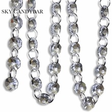 SKY CANDYBAR 33 FT Crystal Clear Acrylic Bead Garland Chandelier Hanging Wedding Decoration 2024 - buy cheap