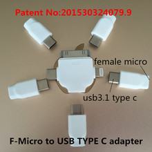 USB TYPE-C к micro usb адаптер Зарядки и синхронизации данных Применимо для кабель для передачи данных micro usb asamsung galaxy tab 2 exiaomi mi4c hdc 2024 - купить недорого