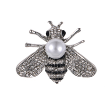 WEIMANJINGDIAN-broche de diamantes de imitación de cristal, broche de abeja, insecto 2024 - compra barato