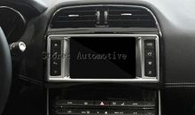 ABS хром приборной панели автомобиля навигации экран Рамка отделка для Jaguar XE F-Pace f pace X761 2016 аксессуары, Стайлинг автомобиля 2024 - купить недорого