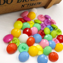 100 pcs 14mm Cute Round Plastic Button lot Mix color Craft/Appliques PT02 2024 - buy cheap
