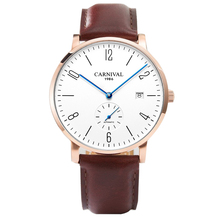 Relojes de lujo para hombre de marca suiza, reloj mecánico automático para hombre con correa de cuero genuino, reloj con espejo de zafiro, C8017-4 2024 - compra barato