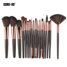 MAANGE Pro 10/18Pcs Makeup Brushes Set Fan Brush Cosmetics Power Foundation Blush Eye Shadow Blending Make Up Pincel Mmaquiagem 2024 - buy cheap