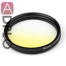 52mm/55mm/58mm//62mm/72mm/77mm  Gradual Yellow Lens Filter Camera Accessory 2024 - buy cheap
