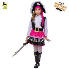 Kids Pink Pirate Halloween Costumes girls party cosplay costume for children Christmas costume 2024 - buy cheap