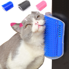 Corner Pet Brush Comb Play Cat Scratcher Groomer Toy Cat Grooming Massager Supplies with Catnip Cat Brush Hair Shedding 2024 - buy cheap