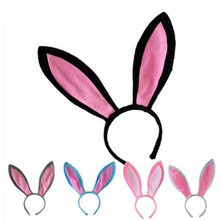 Free shipping colorful children adult Easter gift decoration big rabbit Bunny ear headband costume party hairband 2024 - buy cheap