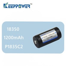 Оригинальный аккумулятор KeepPower P1835C2, 1200 мАч, 18350 защищенных аккумуляторов, литий-ионная аккумуляторная батарея, 1 шт. 2024 - купить недорого