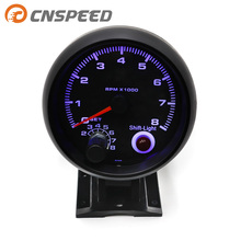 CNSPPED3 3/4" Universal Black Color 0-8000 Racing Speedometer Meter with inter shift light Tachometer rpm gauge YC100139-CN 2024 - buy cheap