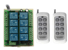 Transmissor e receptor de controle remoto sem fio, sistema de controle remoto dc 12v 24v 8 canais 8ch rf relé 315/433 mhz - especificações Transmissor e receptor de controle remoto sem fio, sistema de controle remoto dc 12v 24v 8 canais 8ch rf relé 315/433 mhz - especificações