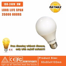 10 шт./лот high lumen dimmable лампы 9 Вт светодиодные фонари шарика A60 лампы A60 лампы DIM без затемнения Потолочные Подвесные Светильники 2024 - купить недорого