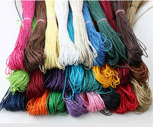 DIY 10Color Mixed 100M/Lot Twisted Waxed Cotton Cords Diameter 1MM Cotton Rope Jewelry Findings Components For Jewelry Making 2024 - buy cheap