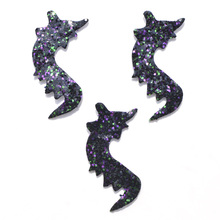 20Pcs Black Fox Shining Glitter Appliques Fabric Pads Patches for Clothes Sewing Supplies DIY Craft Decoration K52 2024 - buy cheap