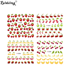 Rolabling Fruit Nail Water decal full cover Stickers Strawberry Cherry Fruits Design water transfer  decals nails accessories 2024 - buy cheap