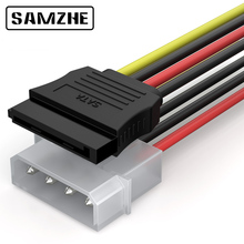 SAMZHE SATA силовой кабель, 4-контактный IDE распределитель SATA 0,2 м кабель для жесткого диска, SSD, компьютерное подключение 2024 - купить недорого