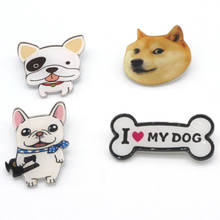 Amazing 1PC Cut Dog Brooch Pins 11 Designs Cloth Shirt Cartoon Pin Badge Harajuku Bagpack Nip Animal Badge Broche Pins Badge 2024 - buy cheap