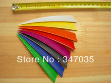 EMS Fedex free shipping wholesale 600 pcs 5" shield turkey feather colorful Arrow fletching vane archery bow outdoor 2024 - buy cheap