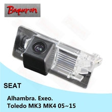 Câmera automotiva de visão noturna para seat alhambra exeo toledo, com visão traseira, ntsc, mk3, mk4, 2005 a 2015, estacionamento reverso 2024 - compre barato