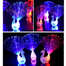 1 Pcs Peacock Finger Light Led Light-Up Rings Party Toy Children'S Light Colorful Kids Luminous Ring Finger Color Random 2024 - buy cheap