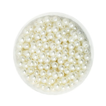 Redondo aproximadamente 1000 unids/lote Color marfil 6mm de diámetro. Cuentas de plástico de perlas de imitación, venta al por mayor, para fabricación de joyas, CN-BSG01-02IV 2024 - compra barato