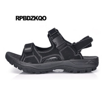 Azul Plataforma Talla Extra Italiano Negro Zapatillas Marrón Al Aire Libre Zapatos 46 Correa Moda Deporte Sandalias Hombre Cuero Verano Punta Abierta 47 2024 - compra barato