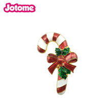 45mm Enamel Christmas Candy Bow Pin Brooch 2024 - buy cheap