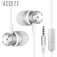!ACCEZZ HIFI In-Ear Earphone With Microphone 3.5mm Jack Audio In Ear Earphones For Xiaomi Samsung iphone 5 6 Wired Sport Headset 2024 - buy cheap