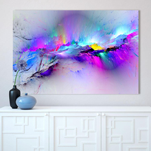 Pinturas en lienzo de arte de pared, marco de impresiones en HD, imagen abstracta irreal de paisaje de nube rosa, póster de nebulosa, decoración del hogar, 1 unidad por unidad 2024 - compra barato