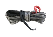 12mm x 30m UHMWPE Fiber Synthetic Winch Rope With Hook For ATV/UTV/4WD/4X4/OFFROAD 2024 - buy cheap
