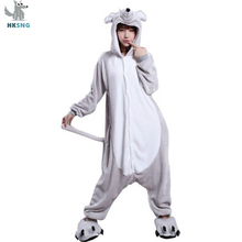 HKSNG New Adult Animal Zodiac Grey Mouse Cosplay Costumes Pajamas Cartoon Cute Onesies Best Gift For Women Men Kigurumi 2024 - buy cheap