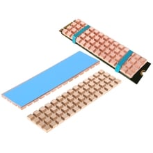 ANENG Copper Heatsink Thermal Conductive Adhesive For M.2 NGFF 2280 PCI-E NVME SSD 2024 - buy cheap