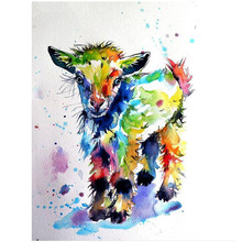 5d diy diamond painting Cute Goat Lamb diamond mosaic full square round diamond embroidery Wedding Decoration StickerZP-320 2024 - buy cheap