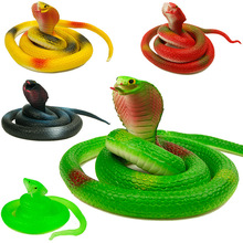 10pcs Rubber Fake Funny Gift Snake Toy Interesting Goods Antistress 75CM Halloween Soft Cobra Tricky Jokes for Kids Party Favors 2024 - buy cheap