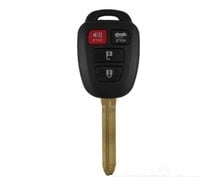 Абсолютно новый! 4 кнопки дистанционного ключа оболочки чехол для Toyota Camry Prado Корона Hiace Corolla RAV4 Fob пустой чехол 10 шт./лот 2024 - купить недорого