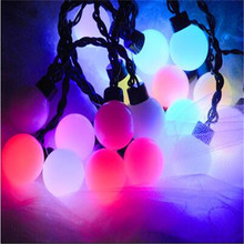 5m Big Globe Balls Colorful LED String Lights Outdoor Creative Indoor Decorations Festival Tree Lights Garden Fairy Lights H-17 2024 - buy cheap