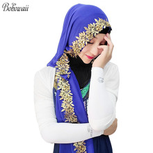 BOHOWAII Fashion Hijab Scarf for Ladies Muslim Scarves Turbantes Ramadan Hidjab Jilbeb Femme Musulman Long Chifon Headscarf 2024 - buy cheap