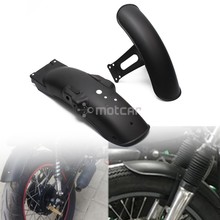 Motorcycle Motorbike Rear & Front Fender Protector MudGuard Cover 1Set Black Metal Fit for CG125 Retro Modification 2024 - buy cheap