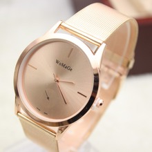 women watchesThe new brand of high-quality rose gold and silver metal mesh casual simple stainless steel quartz watch 2024 - buy cheap