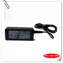 Plugue do Carregador Adaptador de CORRENTE ALTERNADA Laptop 19 V 1.58A para Dell HP-A0301R3 PA-1300-1304 WA-30A19U WA-30A19C 30 w Cabo de Alimentação + cabo 2024 - compre barato