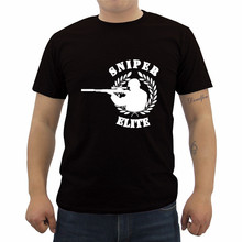 Модная мужская футболка с принтом «Снайпер Элит», летняя мужская футболка с коротким рукавом и круглым вырезом, крутые футболки, уличная одежда 2023 - купить недорого